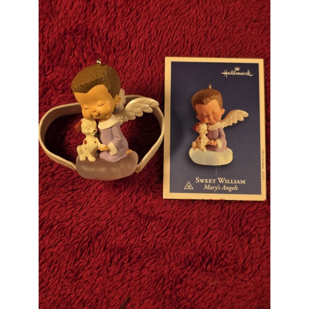 2003 Hallmark Keepsake Sweet William Mary’s Angels #16 Ornament w/ Box